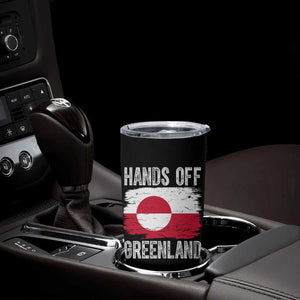 Hands Off Greenland Tumbler Cup Distressed Flag Resist Political Protest TS02 Print Your Wear