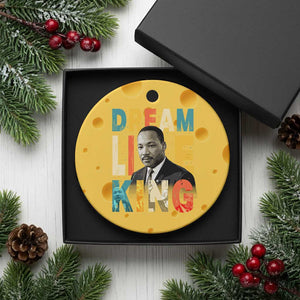 Dream Like King Inspirational MLK Graphic Ceramic Ornament Civil Rights Legacy Tribute TS02 1pc Yellow Cheese Print Your Wear