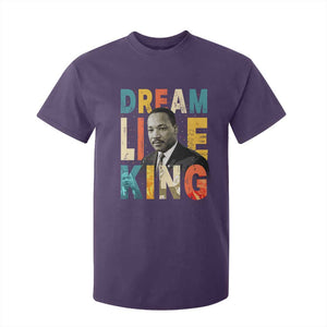 Dream Like King Inspirational MLK Graphic T Shirt For Kid Civil Rights Legacy Tribute TS02 Purple Print Your Wear