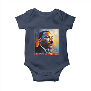 I Have A Dream Inspirational MLK Quotes Baby Onesie Equality and Justice Martin Luther King Tribute TS02 Navy Print Your Wear
