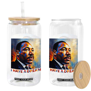 I Have A Dream Inspirational MLK Quotes Glass Can Equality and Justice Martin Luther King Tribute TS02 Print Your Wear