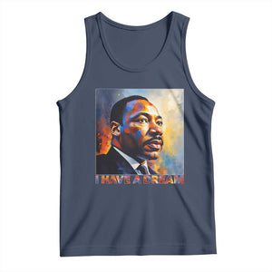 I Have A Dream Inspirational MLK Quotes Tank Top Equality and Justice Martin Luther King Tribute TS02 Navy Print Your Wear