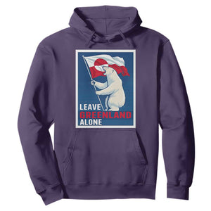 Leave Greenland Alone Polar Bear Resist Hoodie Vintage Patriotic Propaganda Sovereignty Protest TS02 Purple Print Your Wear
