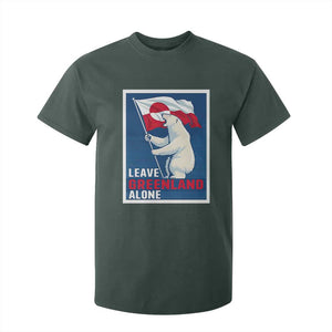 Leave Greenland Alone Polar Bear Resist T Shirt For Kid Vintage Patriotic Propaganda Sovereignty Protest TS02 Dark Forest Green Print Your Wear