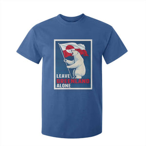 Leave Greenland Alone Polar Bear Resist T Shirt For Kid Vintage Patriotic Propaganda Sovereignty Protest TS02 Royal Blue Print Your Wear