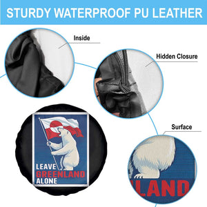 Leave Greenland Alone Polar Bear Resist Spare Tire Cover Vintage Patriotic Propaganda Sovereignty Protest TS02 Print Your Wear