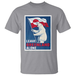 Leave Greenland Alone Polar Bear Resist T Shirt - Vintage Patriotic Propaganda Sovereignty Protest Tee TS02 Sport Gray Print Your Wear