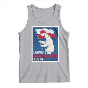 Leave Greenland Alone Polar Bear Resist Tank Top Vintage Patriotic Propaganda Sovereignty Protest TS02 Athletic Heather Print Your Wear
