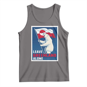 Leave Greenland Alone Polar Bear Resist Tank Top Vintage Patriotic Propaganda Sovereignty Protest TS02 Deep Heather Print Your Wear