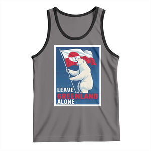 Leave Greenland Alone Polar Bear Resist Tank Top Vintage Patriotic Propaganda Sovereignty Protest TS02 Deep Heather Black Print Your Wear