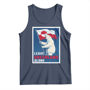Leave Greenland Alone Polar Bear Resist Tank Top Vintage Patriotic Propaganda Sovereignty Protest TS02 Navy Print Your Wear