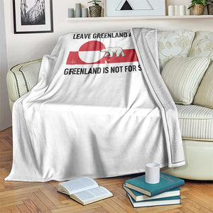 Leave Greenland Alone Polar Bear Protest Throw Blanket Not For Sale Patriotic Flag TS02 Print Your Wear
