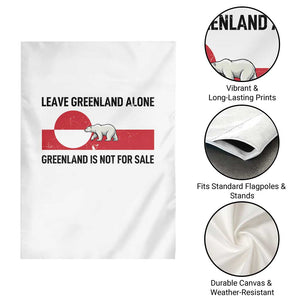 Leave Greenland Alone Polar Bear Protest Garden Flag Not For Sale Patriotic Flag TS02 Print Your Wear