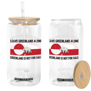 Leave Greenland Alone Polar Bear Protest Glass Can Not For Sale Patriotic Flag TS02 Print Your Wear