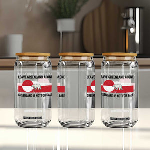Leave Greenland Alone Polar Bear Protest Glass Can Not For Sale Patriotic Flag TS02 Print Your Wear