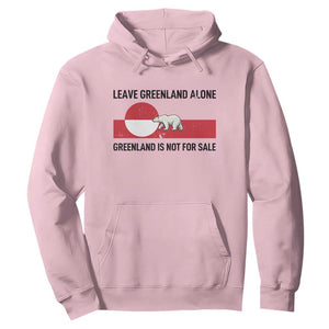 Leave Greenland Alone Polar Bear Protest Hoodie Not For Sale Patriotic Flag TS02 Light Pink Print Your Wear
