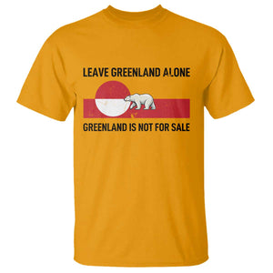 Leave Greenland Alone Polar Bear Protest T Shirt Not For Sale Patriotic Flag TS02 Gold Print Your Wear