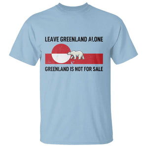 Leave Greenland Alone Polar Bear Protest T Shirt Not For Sale Patriotic Flag TS02 Light Blue Print Your Wear