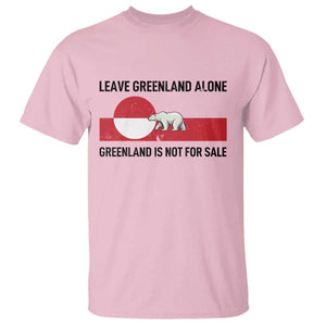 Leave Greenland Alone Polar Bear Protest T Shirt Not For Sale Patriotic Flag TS02 Light Pink Print Your Wear
