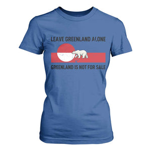 Leave Greenland Alone Polar Bear Protest T Shirt For Women Not For Sale Patriotic Flag TS02 Royal Blue Print Your Wear