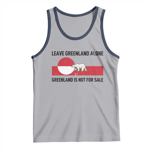 Leave Greenland Alone Polar Bear Protest Tank Top Not For Sale Patriotic Flag TS02 Athletic Heather Navy Print Your Wear