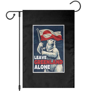 Leave Greenland Alone Vintage Poster Graphic Garden Flag Retro Polar Bear Waving Flag Patriot TS02 Black Print Your Wear