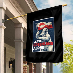 Leave Greenland Alone Vintage Poster Graphic Garden Flag Retro Polar Bear Waving Flag Patriot TS02 Print Your Wear