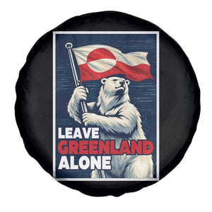 Leave Greenland Alone Vintage Poster Graphic Spare Tire Cover Retro Polar Bear Waving Flag Patriot TS02 Print Your Wear