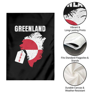 Greenland Not For Sale Patriotic Garden Flag Grunge Flag and Price Tag Protest TS02 Print Your Wear