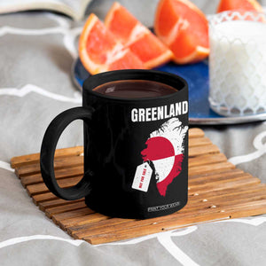 Greenland Not For Sale Patriotic Coffee Mug Grunge Flag and Price Tag Protest TS02 Print Your Wear