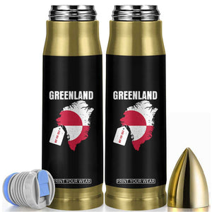 Greenland Not For Sale Patriotic Bullet Tumbler Grunge Flag and Price Tag Protest TS02 Black Print Your Wear