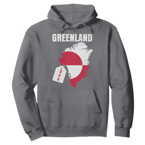 Greenland Not For Sale Patriotic Hoodie Grunge Flag and Price Tag Protest TS02 Charcoal Print Your Wear