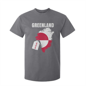 Greenland Not For Sale Patriotic T Shirt For Kid Grunge Flag and Price Tag Protest TS02 Charcoal Print Your Wear
