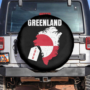 Greenland Not For Sale Patriotic Spare Tire Cover Grunge Flag and Price Tag Protest TS02 No hole Black Print Your Wear
