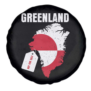 Greenland Not For Sale Patriotic Spare Tire Cover Grunge Flag and Price Tag Protest TS02 Print Your Wear