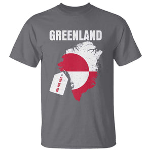 Greenland Not For Sale Patriotic T Shirt Grunge Flag and Price Tag Protest TS02 Charcoal Print Your Wear