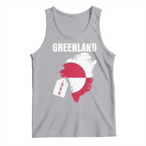 Greenland Not For Sale Patriotic Tank Top Grunge Flag and Price Tag Protest TS02 Athletic Heather Print Your Wear