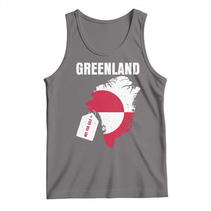 Greenland Not For Sale Patriotic Tank Top Grunge Flag and Price Tag Protest TS02 Deep Heather Print Your Wear