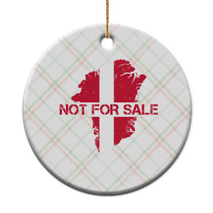 Denmark Stand With Greenland Not For Sale Ceramic Ornament Danish Flag Unity Support Protest TS02 1pc Christmas Plaid Print Your Wear