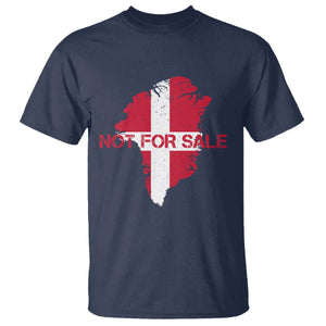 Denmark Stand With Greenland Not For Sale T Shirt Danish Flag Unity Support Protest TS02 Navy Print Your Wear
