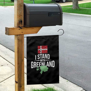 Denmark I Stand With Greenland Garden Flag Danish Flag and Map Unity Support Protest TS02 Print Your Wear