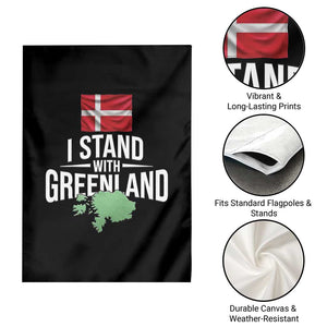 Denmark I Stand With Greenland Garden Flag Danish Flag and Map Unity Support Protest TS02 Print Your Wear