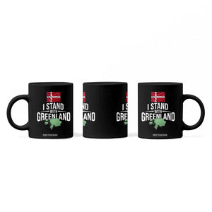 Denmark I Stand With Greenland Coffee Mug Danish Flag and Map Unity Support Protest TS02 Print Your Wear