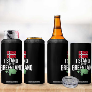 Denmark I Stand With Greenland 4 in 1 Can Cooler Tumbler Danish Flag and Map Unity Support Protest TS02 Print Your Wear