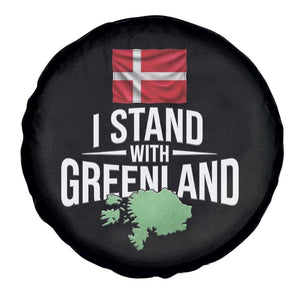 Denmark I Stand With Greenland Spare Tire Cover Danish Flag and Map Unity Support Protest TS02 Print Your Wear