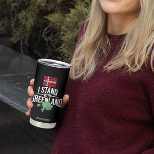 Denmark I Stand With Greenland Tumbler Cup Danish Flag and Map Unity Support Protest TS02 Print Your Wear