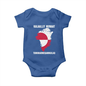 Kalaallit Nunaat Tuniniagaanngilaq Greenlandic Baby Onesie Greenland Is Not For Sale Patriotic Grunge Flag TS02 Royal Blue Print Your Wear