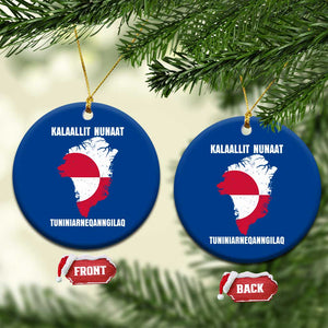 Kalaallit Nunaat Tuniniagaanngilaq Greenlandic Ceramic Ornament Greenland Is Not For Sale Patriotic Grunge Flag TS02 1pc Blue Print Your Wear