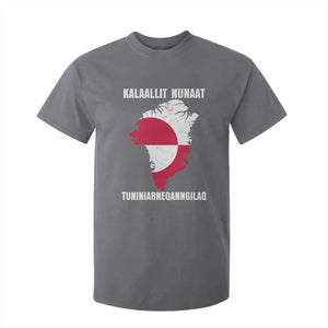 Kalaallit Nunaat Tuniniagaanngilaq Greenlandic T Shirt For Kid Greenland Is Not For Sale Patriotic Grunge Flag TS02 Charcoal Print Your Wear