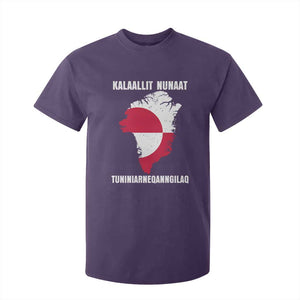 Kalaallit Nunaat Tuniniagaanngilaq Greenlandic T Shirt For Kid Greenland Is Not For Sale Patriotic Grunge Flag TS02 Purple Print Your Wear